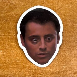 Joey Tribbiani Face Sticker - Brown Skin Tone